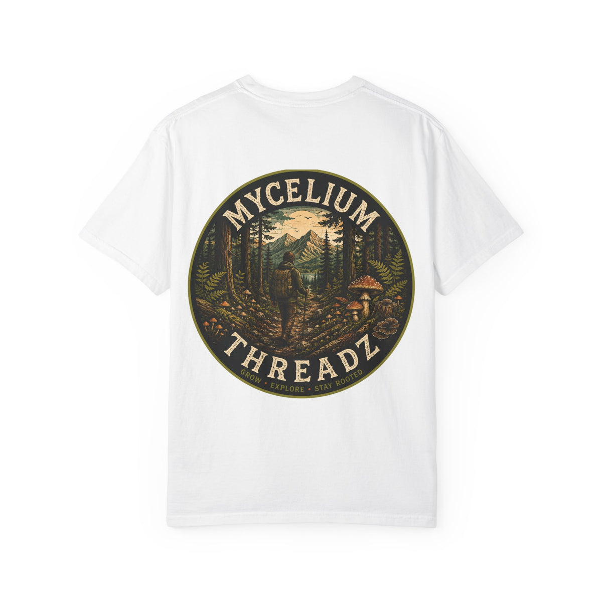 Mycelium Threadz Forest Badge T‑Shirt