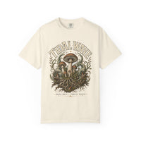 Tidal Wave Drift Mushroom T-Shirt — Hidden Gnome Graphic Tee | Mycelium Threadz