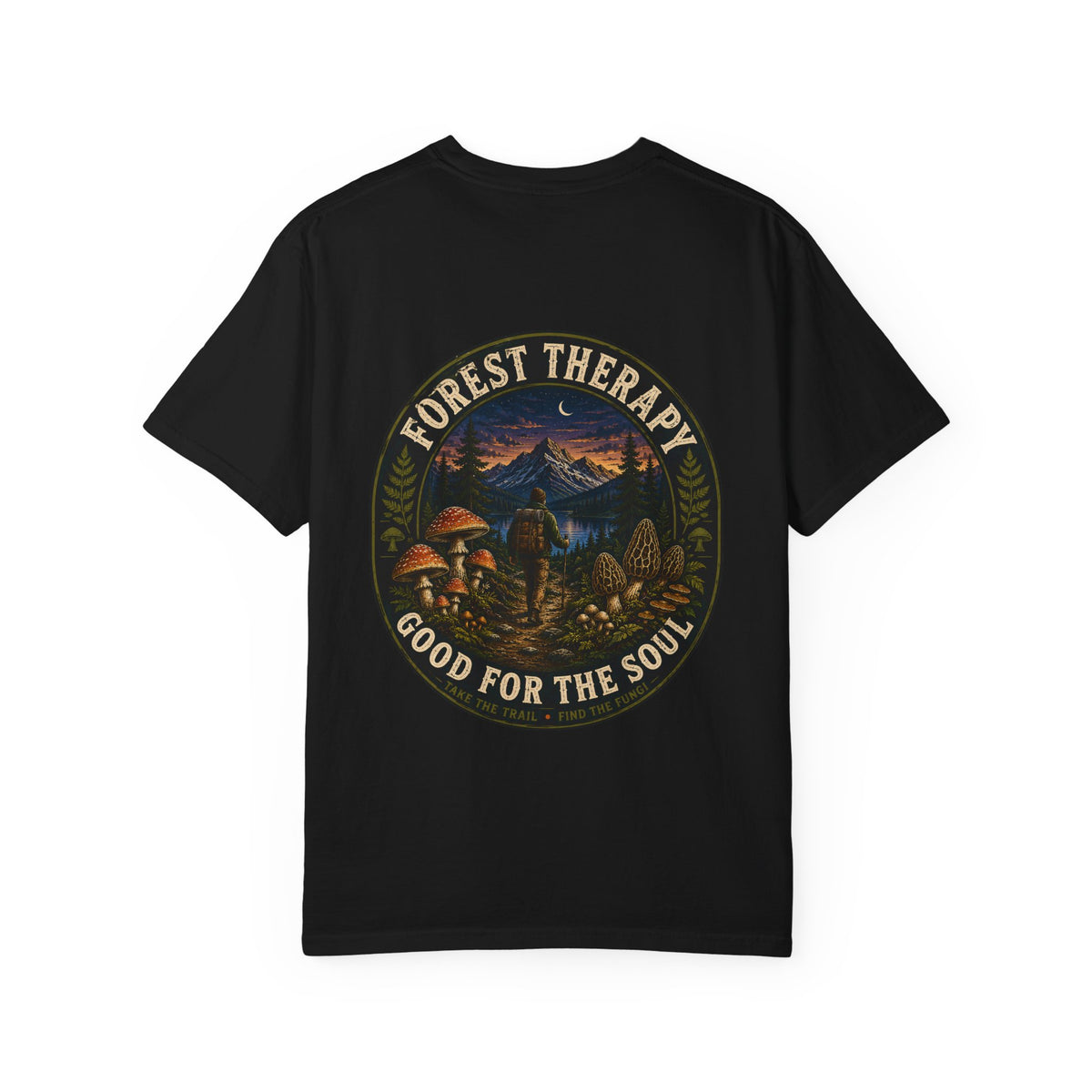 Forest Therapy Good For the Soul Mushroom T-Shirt | Mycelium Threadz Vintage Nature Tee