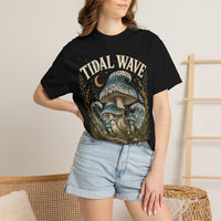 Tidal Wave Mushroom T-Shirt — Psychedelic Wave Graphic Tee | Mycelium Threadz