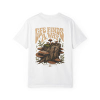 Life Finds A Way Mushroom Tee — Mycelium Keep Growing Graphic T-Shirt
