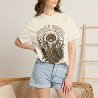 Tidal Wave Drift Mushroom T-Shirt — Hidden Gnome Graphic Tee | Mycelium Threadz