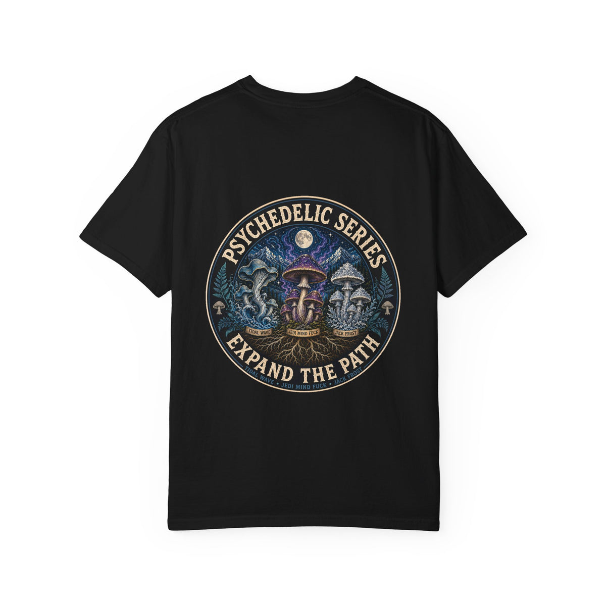 Psychedelic Series Expand the Path Mushroom T-Shirt | Mycelium Threadz Vintage Nature Tee