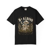 B+ Albino Pale Magic Mushroom T-Shirt | Mycelium Threadz Vintage Nature Tee