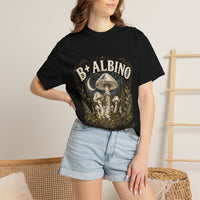 B+ Albino Pale Magic Mushroom T-Shirt | Mycelium Threadz Vintage Nature Tee