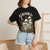 Albino A+ Mushroom T-Shirt — Hidden Gnome Graphic Tee | Mycelium Threadz