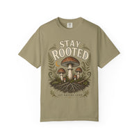 Stay Rooted Let Nature Lead Mushroom T-Shirt | Mycelium Threadz Vintage Nature Tee