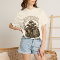 Shiitake Mushroom T-Shirt — Hidden Gnome Graphic Tee | Mycelium Threadz