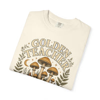 Golden Teacher Wisdom Mushroom T-Shirt — Hidden Gnome Graphic Tee | Mycelium Threadz