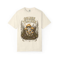 Golden Teacher Mushroom T-Shirt — Hidden Gnome Graphic Tee | Mycelium Threadz