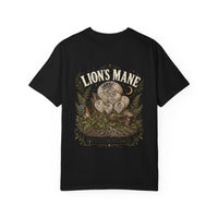 Lion's Mane Focus Clarity Growth Mushroom T-Shirt | Mycelium Threadz Vintage Nature Tee