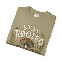 Stay Rooted Let Nature Lead Mushroom T-Shirt | Mycelium Threadz Vintage Nature Tee