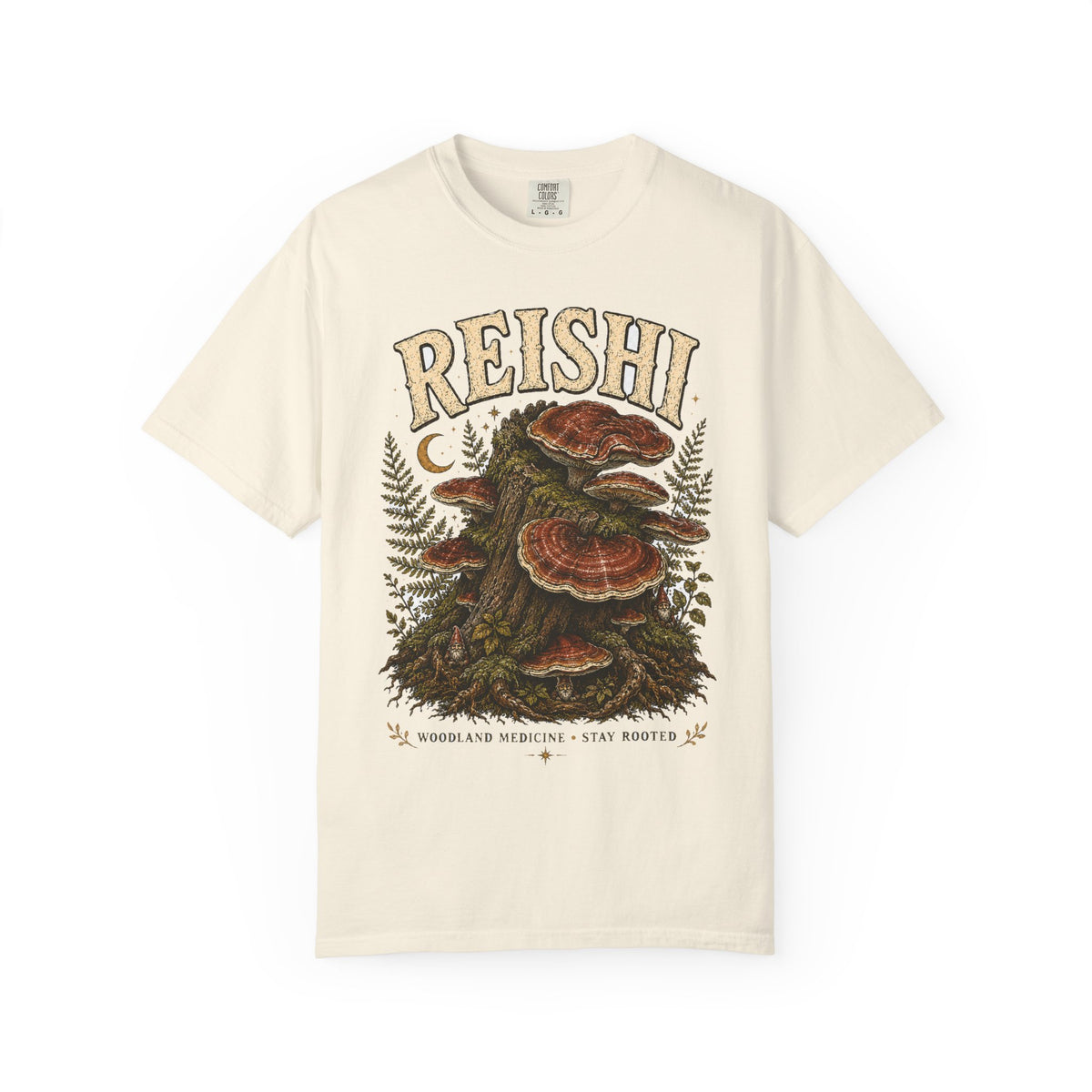 Reishi Mushroom T-Shirt — Hidden Gnome Graphic Tee | Mycelium Threadz