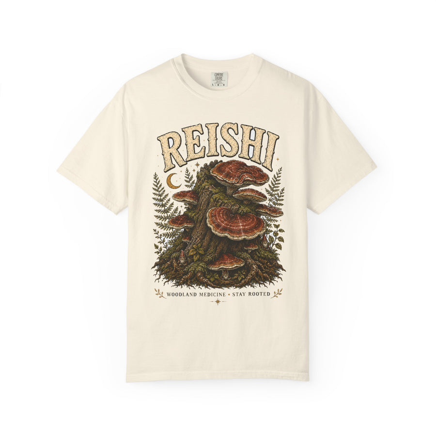 Reishi Mushroom T-Shirt — Hidden Gnome Graphic Tee | Mycelium Threadz