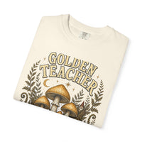 Golden Teacher Mushroom T-Shirt — Hidden Gnome Graphic Tee | Mycelium Threadz