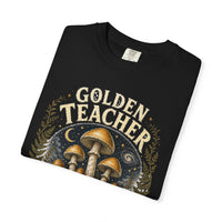 Golden Teacher Mushroom T-Shirt — Psychedelic Magic Mushroom Graphic Tee | Mycelium Threadz