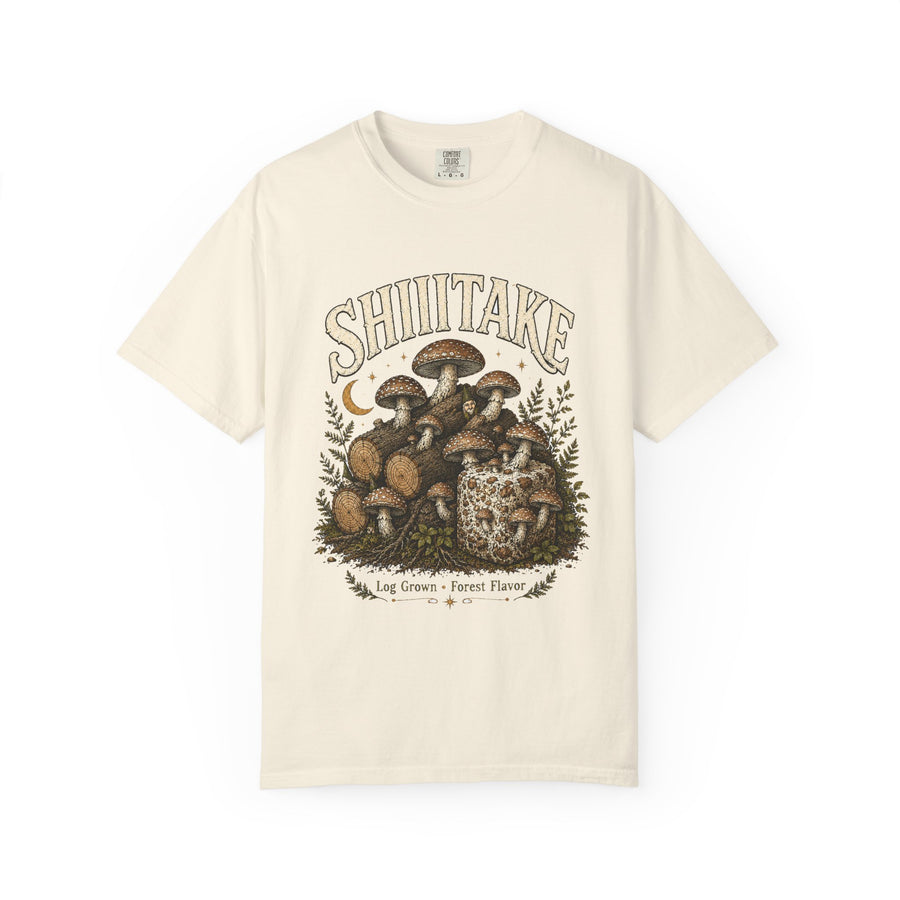 Shiitake Mushroom T-Shirt — Hidden Gnome Graphic Tee | Mycelium Threadz