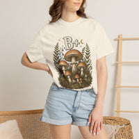 B+ Bright Mushroom T-Shirt — Hidden Gnome Graphic Tee | Mycelium Threadz