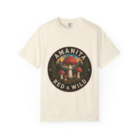 Amanita Red & Wild Mushroom T-Shirt | Mycelium Threadz Vintage Nature Tee