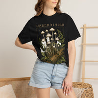 Understated Overlooked Mushroom T-Shirt — Botanical Fern Tee | Mycelium Threadz