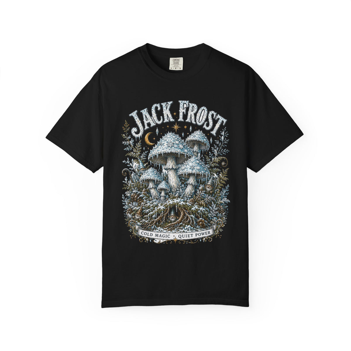 Jack Frost Mushroom T-Shirt — Hidden Gnome Graphic Tee | Mycelium Threadz