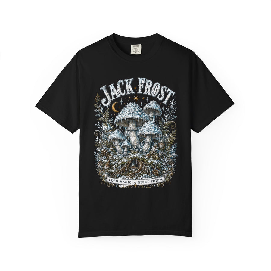 Jack Frost Mushroom T-Shirt — Hidden Gnome Graphic Tee | Mycelium Threadz