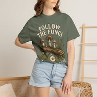 Follow the Fungi Mushroom T-Shirt | Mycelium Threadz Vintage Nature Tee