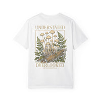 Mushroom & Fern Tee — "Understated Overlooked" Graphic T-Shirt