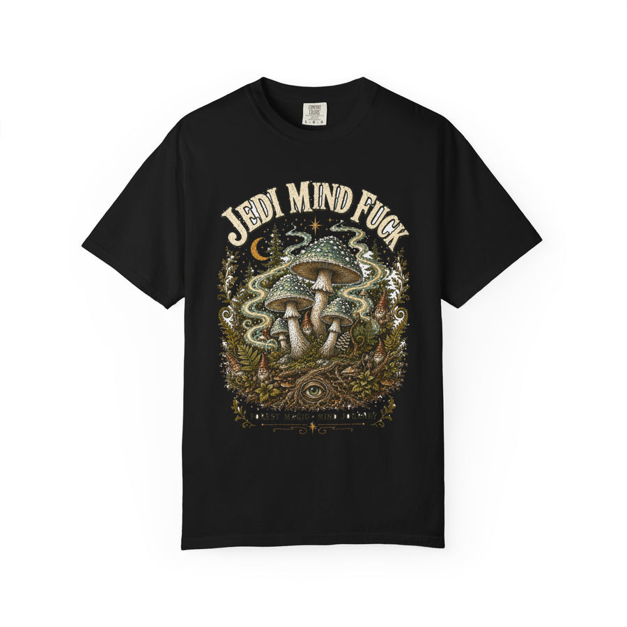 Jedi Mind Mushroom T-Shirt — Hidden Gnome Graphic Tee | Mycelium Threadz
