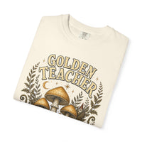 Golden Teacher Mushroom T-Shirt — Hidden Gnome Graphic Tee | Mycelium Threadz